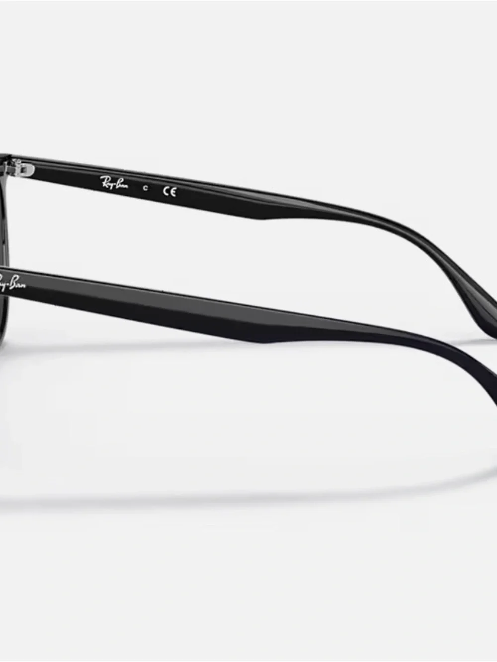 Ray-Ban Black Gloss Temple Arm Sunglasses